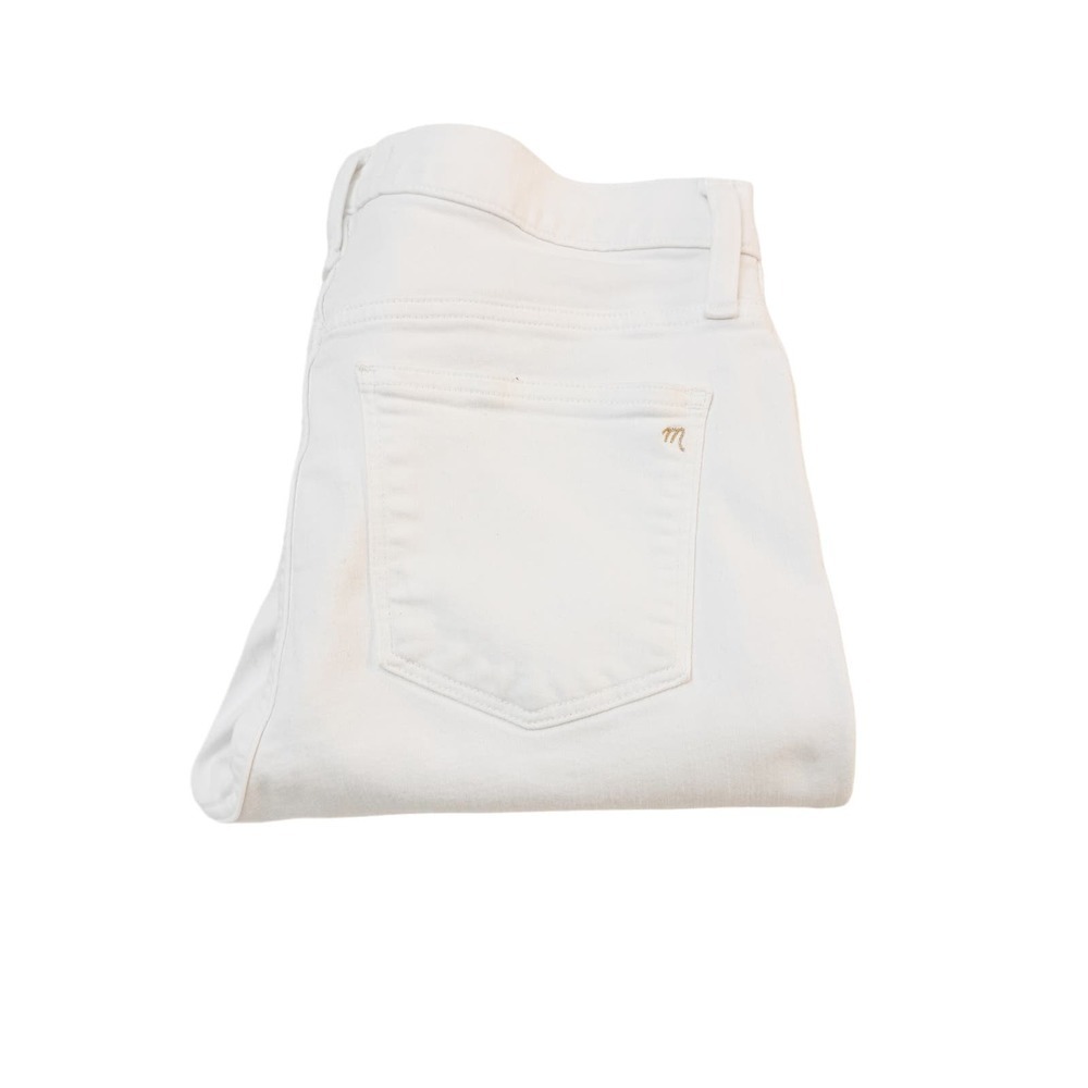 Madewell Stovepipe Button Fly White Denim Jeans Size 29